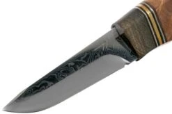 Autine Puukko, Stainless Damascus, Brown RH Sheath 10 Autine Puukko, Stainless Damascus, Brown RH Sheath -Silk Knives Shop AT PUUKO DAM 03 autine