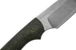 Bradford Knives Guardian 3, 3S-101-MC, 3D Black Micarta, CPM-Magnacut, Sabre Grind, Stonewash Finish, Fixed Knife -Silk Knives Shop BDK 3S 101 MC 05 bradford