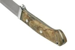 Bark River Classic Drop Point Hunter CPM S45VN Buckeye Burl, Fixed Knife -Silk Knives Shop BRK02 176BB 04 barkriver