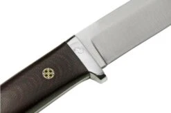 Bark River Classic Drop Point Hunter CPM S45VN Burgundy Canvas Micarta Mosaic Pins, Fixed Knife -Silk Knives Shop BRK02 176BCMMP 05 barkriver