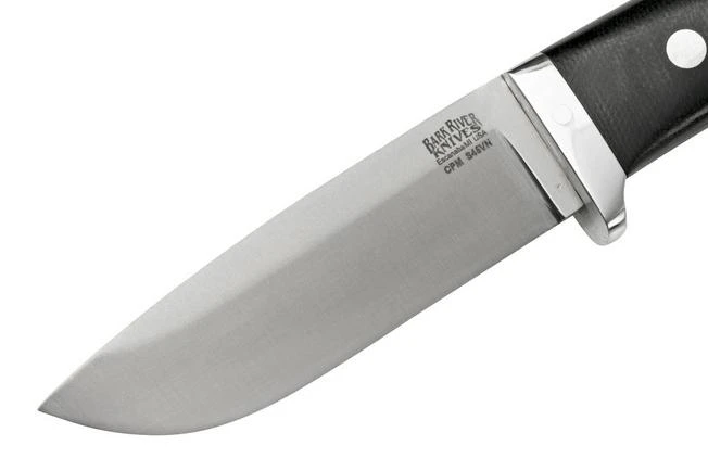 Bark River Classic Drop Point Hunter CPM S45VN Black Canvas Micarta, Fixed Knife 3 Bark River Classic Drop Point Hunter CPM S45VN Black Canvas Micarta, Fixed Knife - Image 3