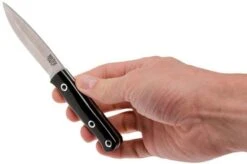 Bark River Mini Bushcrafter CPM 3V, Black Canvas Micarta, Hollow Pins 13 Bark River Mini Bushcrafter CPM 3V, Black Canvas Micarta, Hollow Pins -Silk Knives Shop BRK06 022BRKC HP 06 bark river brk06 022brkc hp 06