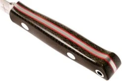 Bark River Mini Bushcrafter CPM 3V, Green Canvas Micarta, Red Liner -Silk Knives Shop BRK06 022GNC RL 04 bark river brk06 022gnc rl 04