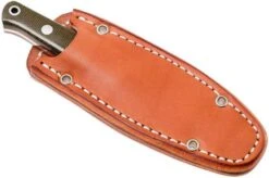 Bark River Mini Bushcrafter CPM 3V, Green Canvas Micarta, Red Liner -Silk Knives Shop BRK06 022GNC RL 07 bark river brk06 022gnc rl 07