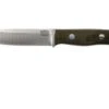 Bark River Aurora CPM Cru-Wear, Green Canvas Micarta, Bushraft Knife