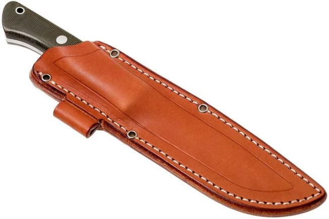 Bark River Aurora CPM Cru-Wear, Green Canvas Micarta, Bushraft Knife 7 Bark River Aurora CPM Cru-Wear, Green Canvas Micarta, Bushraft Knife - Image 7