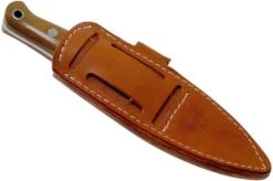 Bark River Bushcrafter CPM CruWear, Natural Canvas Micarta, Bushcraft Knife -Silk Knives Shop BRK06 165NCM 07 bark river knives