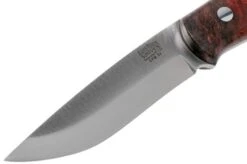 Bark River Bushcrafter II CPM 3V Hellfire Maple Burl Bushcraft Knife -Silk Knives Shop BRK06 223HMB 03 bark river knives