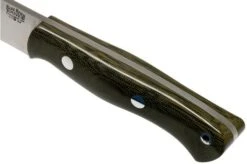 Bark River Aurora II CPM 3V, Green Canvas Micarta Bushcraft Knife -Silk Knives Shop BRK06 225GNC 05 bark river knives