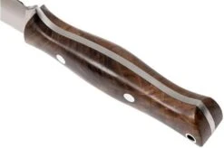 Bark River Gunny Scandi CPM 3V, American Walnut, Brown Sheath -Silk Knives Shop BRK07 024AMW 04 bark river brk07 024gamw 04
