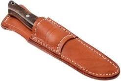Bark River Gunny Scandi CPM 3V, American Walnut, Brown Sheath -Silk Knives Shop BRK07 024AMW 07 bark river brk07 024gamw 07