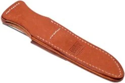 Bark River Gunny Scandi CPM 3V, Black Canvas Micarta, Brown Sheath -Silk Knives Shop BRK07 024BRKC 08 bark river brk07 024brkc 08