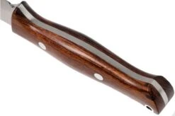 Bark River Gunny Scandi CPM 3V, Desert Ironwood, Brown Sheath -Silk Knives Shop BRK07 024DIW 04 bark river brk07 024diw 04