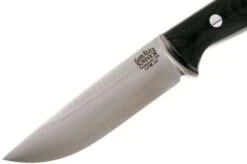 Bark River Gunny Hunter CPM 3V, Black Canvas Micarta, Red Liners -Silk Knives Shop BRK07 025BRKC RL 03 bark river brk07 025brkc rl 03