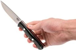 Bark River Gunny Hunter CPM 3V, Black Canvas Micarta, Red Liners -Silk Knives Shop BRK07 025BRKC RL 06 bark river brk07 025brkc rl 06