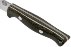 Bark River Bravo EDC CPM 3V Rampless, Green Canvas Micarta Bushcraft Knife -Silk Knives Shop BRK07 027GCMR 05 bark river knives