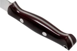 Bark River Bravo EDC CPM 3V Rampless, Burgundy Canvas Micarta Bushcraft Knife -Silk Knives Shop BRK07 027RCMR 04 bark river knives