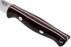 Bark River Bravo EDC CPM 3V Rampless, Burgundy Canvas Micarta Bushcraft Knife -Silk Knives Shop BRK07 027RCMR 05 bark river knives