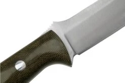 Bark River Bravo 1 A2 Green Canvas Micarta, Bushcraft Knife -Silk Knives Shop BRK07 111GNC 05 barkriver