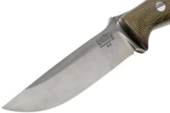 Bark River Gunny A2, Green Canvas Micarta Outdoor Knife -Silk Knives Shop BRK07 113GCM2 03 bark river knives