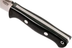 Bark River Bravo 1.2 CPM 3V, Black Canvas Micarta, Brown Sheath -Silk Knives Shop BRK07 123BRKC 06 bark river bravo brk07 123brkc 06