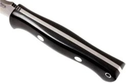 Bark River Bravo 1 LT CPM 3V, Black Canvas Micarta, Brown Sheath -Silk Knives Shop BRK07 126BRKC 05 bark river brk07 126brkc 05