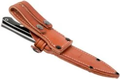 Bark River Bravo 1 LT CPM 3V, Black Canvas Micarta, Brown Sheath -Silk Knives Shop BRK07 126BRKC 08 bark river v2018