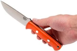 Bark River Bravo 1 LT CPM 3V, Blaze Orange G10, Black Liners, Black Sheath -Silk Knives Shop BRK07 126ORG 06 bark river brk07 126org 06