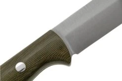 Bark River Bravo 1.2 LT CPM 3V Rampless, Green Canvas Micarta, Outdoor Knife -Silk Knives Shop BRK07 129GCMR 05 barkriver