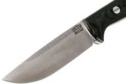 Bark River Bravo 1 LT Cru Wear, Black Canvas Micarta, Rampless -Silk Knives Shop BRK07 166BRKC RS 03 bark river brk07 166brkc rs 03