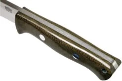 Bark River Bravo 1 Rampless CPM 154, Green Canvas Micarta -Silk Knives Shop BRK07 171GNC RS 05 bark river