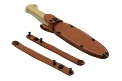 Bark River Cub CPM 3V Antique Ivory Micarta, Bushcraft Knife -Silk Knives Shop BRK08 221AIM 06 barkriver