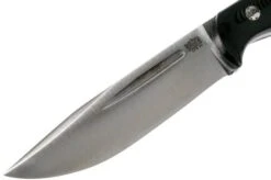 Bark River Cub CPM 3V, Black Linen Micarta, Mosaic Pins Bushcraft Knife -Silk Knives Shop BRK08 221BKC 3MP 03 bark river