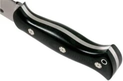 Bark River Cub CPM 3V, Black Linen Micarta, Mosaic Pins Bushcraft Knife -Silk Knives Shop BRK08 221BKC 3MP 04 bark river