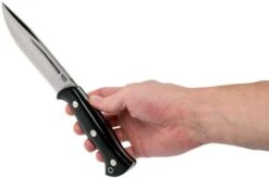 Bark River Cub CPM 3V, Black Linen Micarta, Mosaic Pins Bushcraft Knife -Silk Knives Shop BRK08 221BKC 3MP 06 bark river