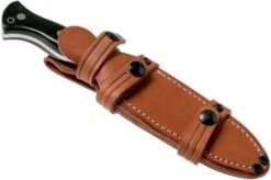 Bark River Cub CPM 3V, Black Linen Micarta, Mosaic Pins Bushcraft Knife -Silk Knives Shop BRK08 221BKC 3MP 07 bark river