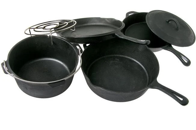 Camp Chef Six Piece Cast Iron Set 1 Camp Chef Six Piece Cast Iron Set