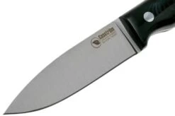 Casström No. 10 Swedish Forest Knife Black Micarta, 14C28N Flat Grind 13120 -Silk Knives Shop CM13120 03 casstrom