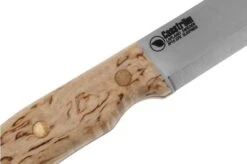 Casström No. 10 Swedish Forest Knife Curly Birch, K720 Scandi Grind 13124 Bushcraft Knife -Silk Knives Shop CM13124 05 casstrom
