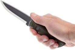 Brisa Trapper 95 - N690Co Scandi - Green Canvas Micarta - 2017 -Silk Knives Shop ENZ 2017 06 enzo trapper enz 2017 06