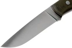 Brisa Trapper 115 Green Canvas Micarta Elmax Flat 2066 Bushcraft Knife -Silk Knives Shop ENZ 2066 03 brisa enzo