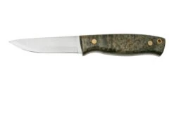 Brisa Trooper 95, 12C27 Scandi, Stabilized Curly Birch Fixed Knife