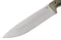 Fox Knives FX-140XL MI Green Canvas Micarta Knivesandtools Exclusive Fixed Knife, Markus Reichart Design -Silk Knives Shop FOFX 140XLMI 03 fox