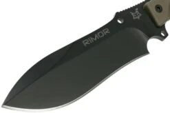 Fox Rimor Bushcraft FX-9CM07OD Black Outdoor Knife -Silk Knives Shop FOFX 9CM07OD 03 fox knives