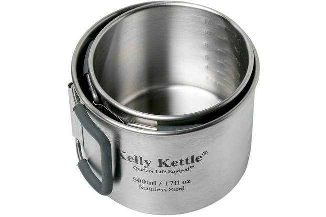 Kelly Kettle Cups 350 And 500 Ml Stainless 50040 2 Kelly Kettle Cups 350 And 500 Ml Stainless 50040 - Image 2