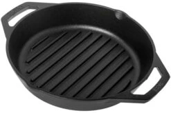 Lodge Frying Pan/grill Pan With Two Handles L8GPL, Diameter Approx. 26 Cm