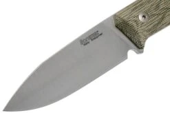 LionSteel B35 CVG Green Canvas Micarta Bushcraft Knife -Silk Knives Shop LI B35 CVG 03 lionsteel
