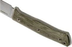 LionSteel B35 CVG Green Canvas Micarta Bushcraft Knife -Silk Knives Shop LI B35 CVG 04 lionsteel
