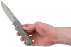 LionSteel B40 Green Canvas Micarta B40-CVG Bushcraft Knife -Silk Knives Shop LI B40 CVG 06 lionsteel