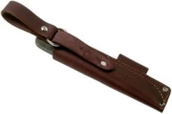 LT Wright Bushcrafter HC, 1075, Matte Black Micarta, Leather Sheath, Bushcraft Knife -Silk Knives Shop LT BHC BM LS 07 lt wright